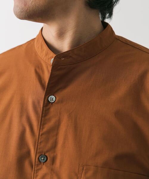 URBAN RESEARCH DOORS（アーバンリサーチドアーズ）の「L/T タイプライター バンドカラーシャツ（シャツ/ブラウス・メンズ・チャコールグレー/ライトブルー/ブラウン・LARGE/MEDIUM）」の5枚目の写真