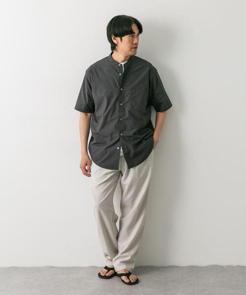 URBAN RESEARCH DOORS（アーバンリサーチドアーズ）の「L/T タイプライター バンドカラーシャツ（シャツ/ブラウス・メンズ・チャコールグレー/ライトブルー/ブラウン・LARGE/MEDIUM）」の13枚目の写真