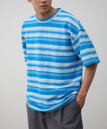 リップルジャガードボーダービッグTシャツ