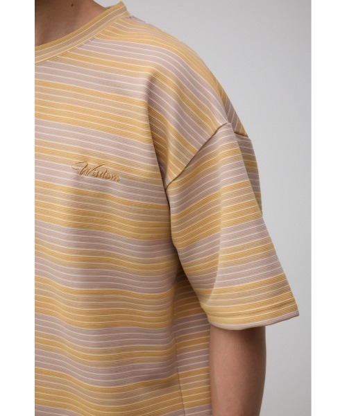 AZUL by moussy（アズールバイマウジー）の「リップルジャガードボーダービッグTシャツ（Tシャツ/カットソー・メンズ・ブルー系その他/ベージュ系その他/ホワイト系その他・FREE）」の16枚目の写真