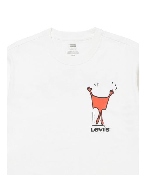 Levi's（リーバイス）の「Levi's/リーバイス VINTAGE FIT GRAPHIC TEE BW MON（Tシャツ/カットソー・メンズ・ホワイト・L/M/S/XL）」の3枚目の写真