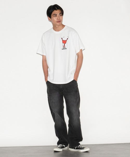 Levi's（リーバイス）の「Levi's/リーバイス VINTAGE FIT GRAPHIC TEE BW MON（Tシャツ/カットソー・メンズ・ホワイト・L/M/S/XL）」の11枚目の写真