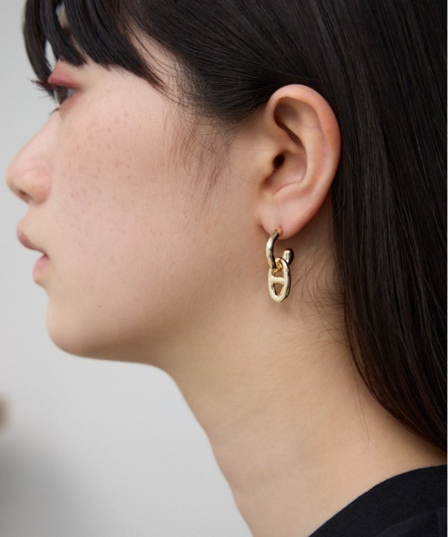 マルチチャームミニフープピアス（ピアス（両耳用））｜AZUL BY