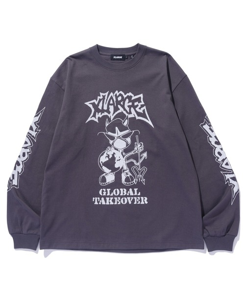 【セール】GLOBAL TAKEOVER L/S TEE（Tシャツ/カットソー）｜XLARGE（エクストララージ）