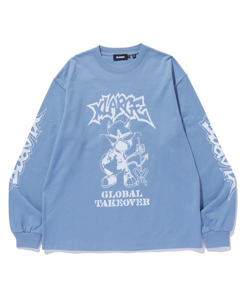 【セール】GLOBAL TAKEOVER L/S TEE（Tシャツ/カットソー）｜XLARGE（エクストララージ）