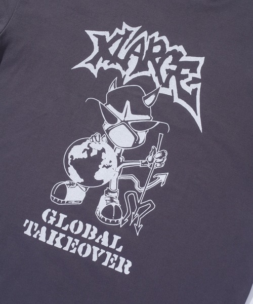 【セール】GLOBAL TAKEOVER L/S TEE（Tシャツ/カットソー）｜XLARGE（エクストララージ）
