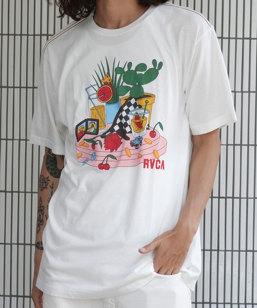 RVCA(ルーカ)の「RVCA メンズ 【LUKE P】 LUKE STILL LIFE SS Tシャツ 【2024年夏モデル】/ルーカ半袖Tシャツ(Tシャツ/カットソー・メンズ・オフホワイト/ブラック・LARGE/MEDIUM/SMALL/X-LARGE)」の2枚目の写真