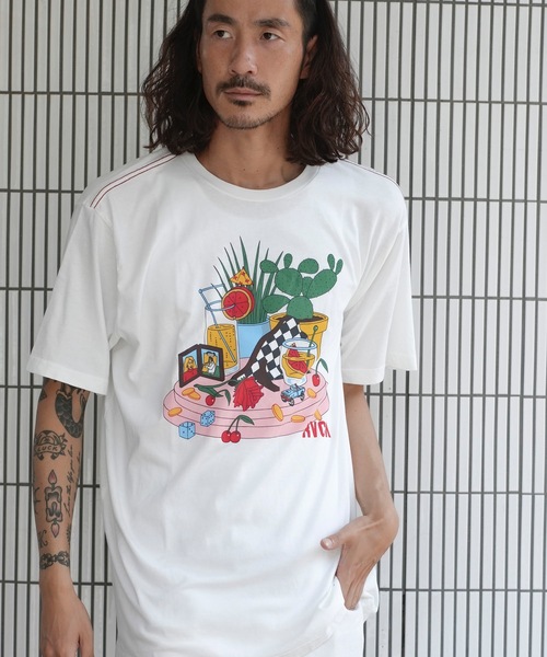 RVCA(ルーカ)の「RVCA メンズ 【LUKE P】 LUKE STILL LIFE SS Tシャツ 【2024年夏モデル】/ルーカ半袖Tシャツ(Tシャツ/カットソー・メンズ・オフホワイト/ブラック・LARGE/MEDIUM/SMALL/X-LARGE)」の6枚目の写真