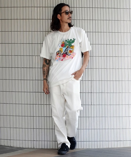 RVCA(ルーカ)の「RVCA メンズ 【LUKE P】 LUKE STILL LIFE SS Tシャツ 【2024年夏モデル】/ルーカ半袖Tシャツ(Tシャツ/カットソー・メンズ・オフホワイト/ブラック・LARGE/MEDIUM/SMALL/X-LARGE)」の4枚目の写真