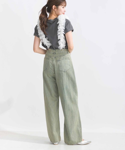 PICCIN（ピッチン）の「チュールフリルサスペンダー（2本組）（サスペンダー・レディース・オフホワイト/ブラック・FREE）」の9枚目の写真