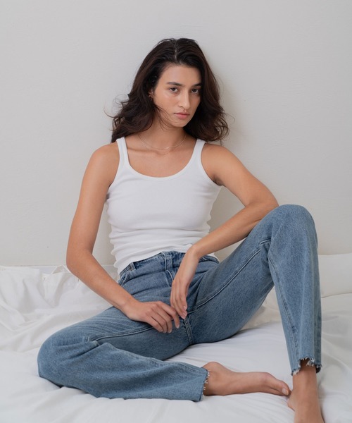 LIB JOIE ストレートデニム ブルー LIBJOIE（リブジョア）の「ストレートデニム（デニムパンツ