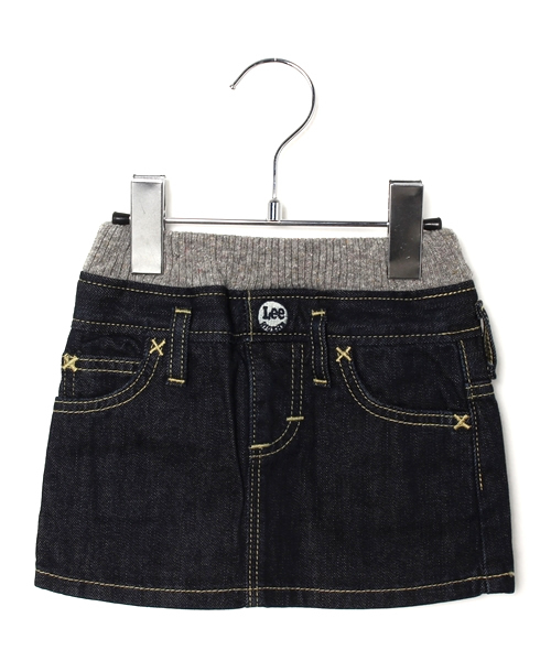 Lee（リー）の「【Lee×CIOPANIC TYPY】リー別注デニムスカート（デニムスカート・キッズ・ブルー/ダークブルー・100/110/120/130/90）」の2枚目の写真