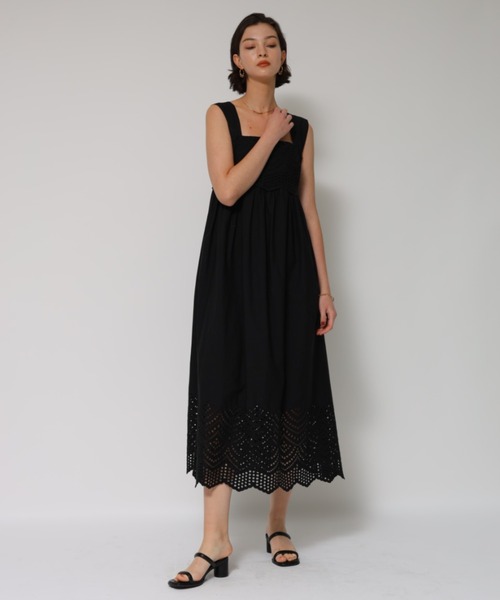 CADUNE（カデュネ）の「カットワークコットンワンピース（ワンピース