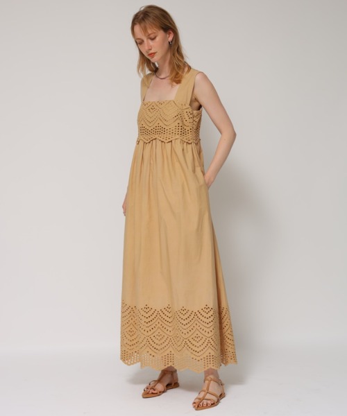 CADUNE（カデュネ）の「カットワークコットンワンピース