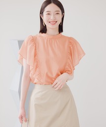 Andemiu | シアーラッフルスタンドブラウス136089(シャツ/ブラウス)
