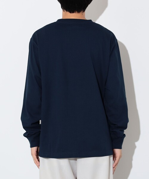 国内発送 Stone  ワンポイントロゴ ロングスリーブTシャツ ユニセックス】スマイルロゴ ワンポイント ロングスリーブ（T