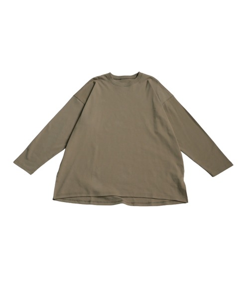 antiqua（アンティカ）の「コンパクトスムースロンT（Tシャツ/カットソー・レディース・カーキ/ブラック/ホワイト/ブルー・R/P）」の16枚目の写真
