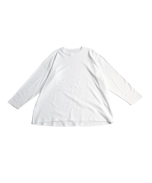 antiqua（アンティカ）の「コンパクトスムースロンT（Tシャツ/カットソー・レディース・カーキ/ブラック/ホワイト/ブルー・R/P）」の14枚目の写真