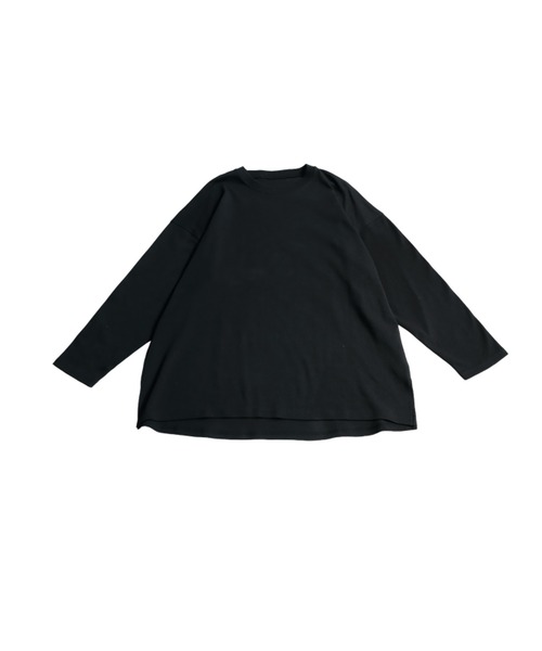 antiqua（アンティカ）の「コンパクトスムースロンT（Tシャツ/カットソー・レディース・カーキ/ブラック/ホワイト/ブルー・R/P）」の15枚目の写真
