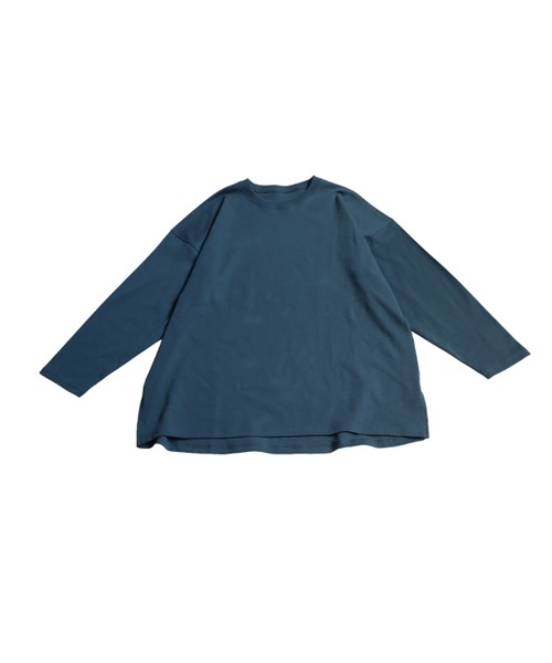 antiqua（アンティカ）の「コンパクトスムースロンT（Tシャツ/カットソー・レディース・カーキ/ブラック/ホワイト/ブルー・R/P）」の17枚目の写真
