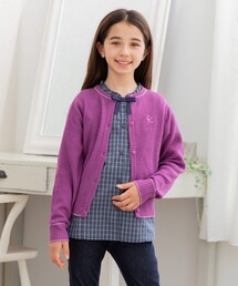 ANNA SUI mini カーディガン ボレロ パープル 130サイズ キッズのカーディガン/ボレロ（パープル/紫色系）ファッション