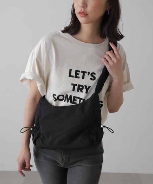 FREE'S MART（フリーズマート）の「◆サイドドロストポケットバッグ（ハンドバッグ・レディース・ブラック/ブルー・ﾌﾘ-）」の4枚目の写真