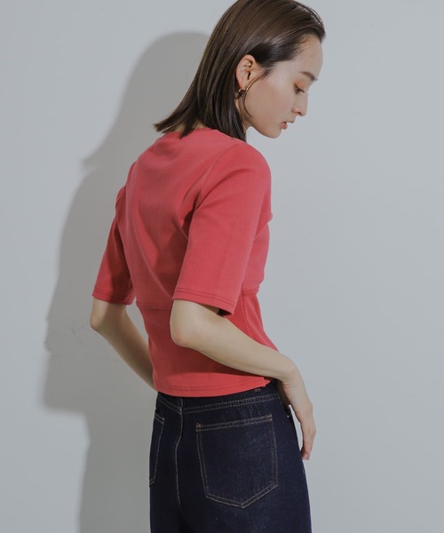 SENSE OF PLACE by URBAN RESEARCH(センスオブプレイスバイアーバンリサーチ)の「ウエストリブコンパクトトップ(Tシャツ/カットソー・レディース・アイボリー/ブラック/ライトグレー/レッド・ONE)」の22枚目の写真