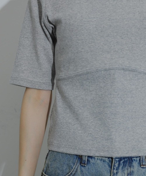 SENSE OF PLACE by URBAN RESEARCH(センスオブプレイスバイアーバンリサーチ)の「ウエストリブコンパクトトップ(Tシャツ/カットソー・レディース・アイボリー/ブラック/ライトグレー/レッド・ONE)」の18枚目の写真