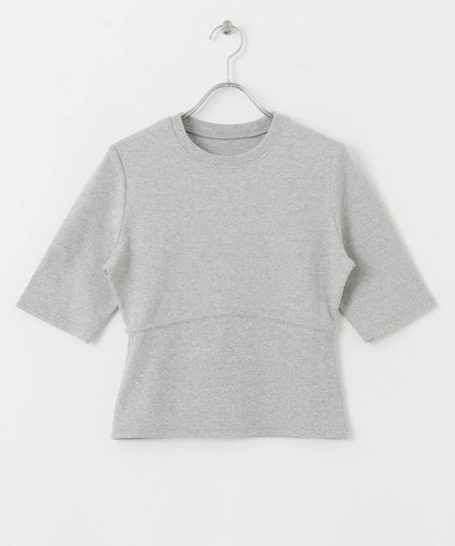 SENSE OF PLACE by URBAN RESEARCH(センスオブプレイスバイアーバンリサーチ)の「ウエストリブコンパクトトップ(Tシャツ/カットソー・レディース・アイボリー/ブラック/ライトグレー/レッド・ONE)」の9枚目の写真