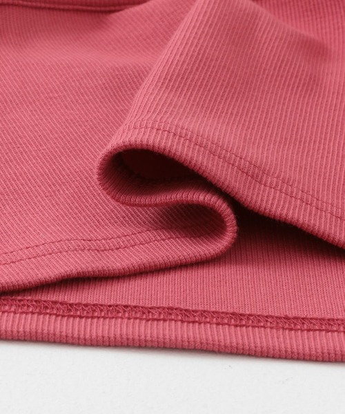 SENSE OF PLACE by URBAN RESEARCH(センスオブプレイスバイアーバンリサーチ)の「ウエストリブコンパクトトップ(Tシャツ/カットソー・レディース・アイボリー/ブラック/ライトグレー/レッド・ONE)」の12枚目の写真