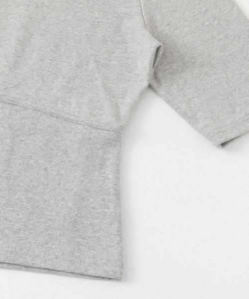 SENSE OF PLACE by URBAN RESEARCH(センスオブプレイスバイアーバンリサーチ)の「ウエストリブコンパクトトップ(Tシャツ/カットソー・レディース・アイボリー/ブラック/ライトグレー/レッド・ONE)」の6枚目の写真