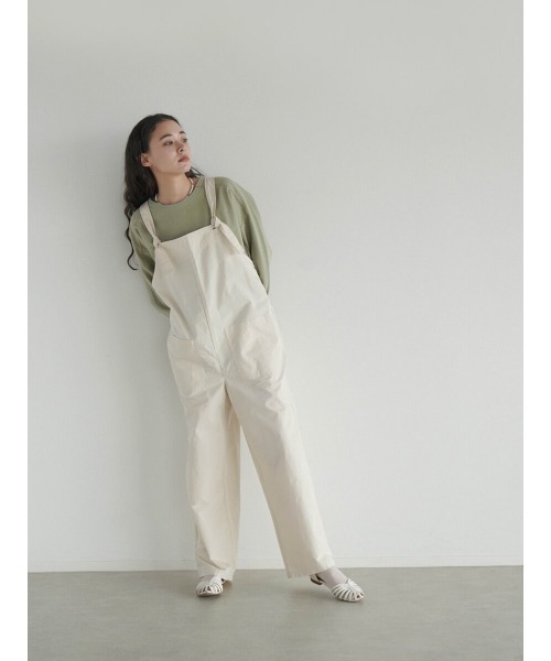 FIKA.(フィーカ)の「Cotton nylon overalls(その他パンツ・レディース・カーキ/オフホワイト・FREE)」の3枚目の写真