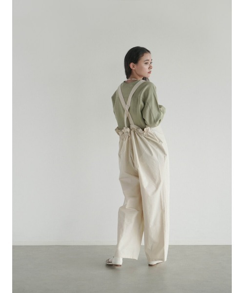 FIKA.(フィーカ)の「Cotton nylon overalls(その他パンツ・レディース・カーキ/オフホワイト・FREE)」の6枚目の写真