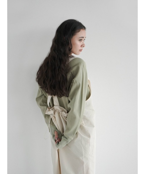 FIKA.(フィーカ)の「Cotton nylon overalls(その他パンツ・レディース・カーキ/オフホワイト・FREE)」の8枚目の写真