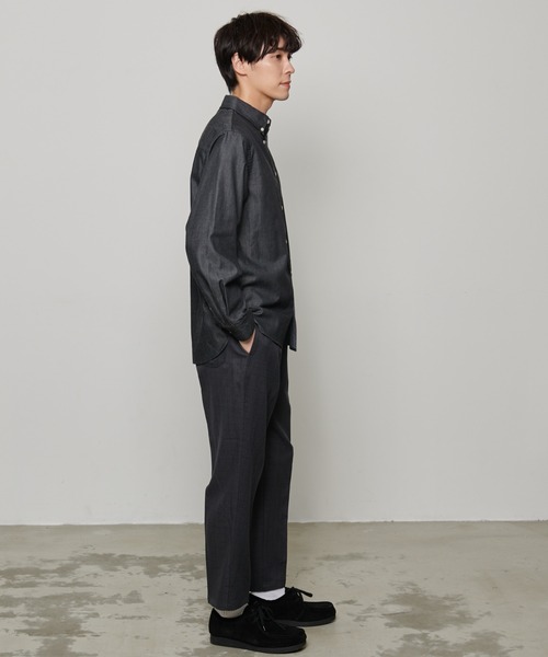 Arnold Palmer（アーノルドパーマー）の「イージーケア デニム 長袖 シェア シャツ（シャツ/ブラウス・レディース・ブラック/ネイビー・S/XS/LL/L/M）」の11枚目の写真