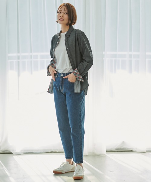 Arnold Palmer（アーノルドパーマー）の「イージーケア デニム 長袖 シェア シャツ（シャツ/ブラウス・レディース・ブラック/ネイビー・S/XS/LL/L/M）」の17枚目の写真