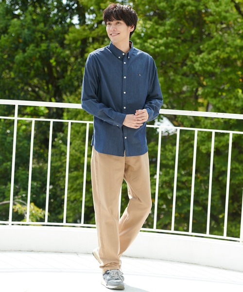 Arnold Palmer（アーノルドパーマー）の「イージーケア デニム 長袖 シェア シャツ（シャツ/ブラウス・レディース・ブラック/ネイビー・S/XS/LL/L/M）」の20枚目の写真