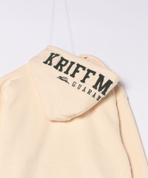 KRIFF MAYER(クリフメイヤー)の「裏起毛パーカー(フードロゴ)(パーカー・メンズ・カーキ/ナチュラル/グレー/チャコール/オレンジ/ネイビー/ピンク/カラフル・MEDIUM/LARGE/X-LARGE)」の10枚目の写真