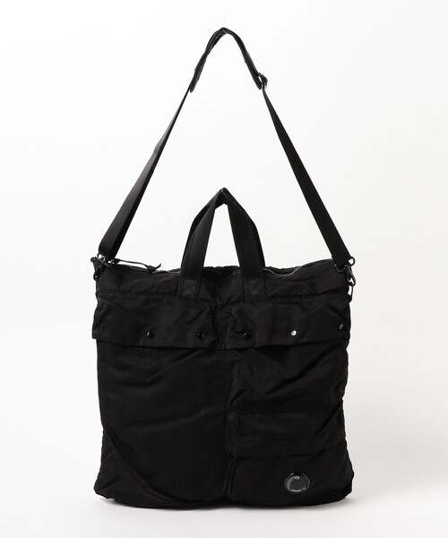 C.P. COMPANY(シーピーカンパニー)の「C.P. Company / Nylon B Tote Bag(ショルダーバッグ・メンズ・ブラック/ブラウン系その他4・ONE SIZE)」の5枚目の写真