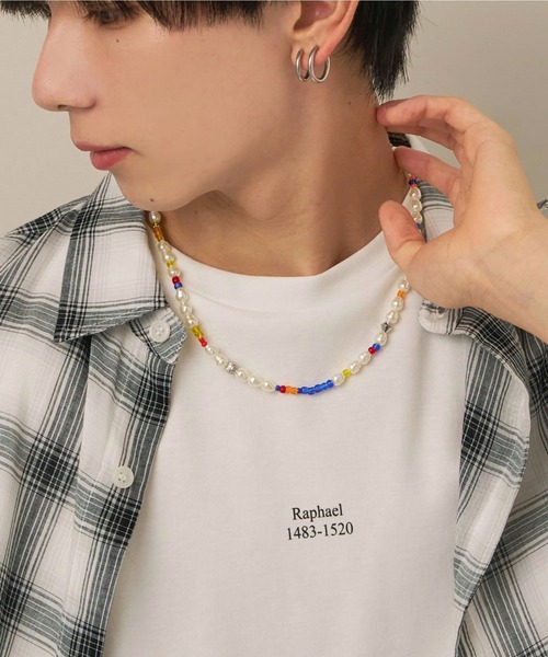 WEGO(ウィゴー)の「WEGO/ビーズMIXネックレス(ネックレス・メンズ・その他1/その他2・FREE)」の2枚目の写真