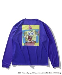 SPALDING | 【SPALDING/スポルディング】ロングスリーブTシャツ スポンジ・ボブ ビッグフェイス/UVカット吸水速乾長袖ロンT(Tシャツ/カットソー)
