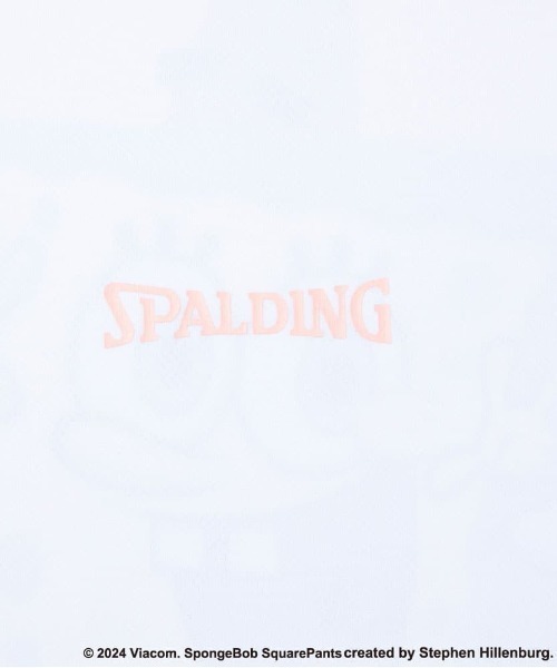 SPALDING（スポルディング）の「【SPALDING/スポルディング】ロングスリーブTシャツ スポンジ・ボブ ビッグフェイス/UVカット吸水速乾長袖ロンT（Tシャツ/カットソー・メンズ・ホワイト/ブルー・MEDIUM/LARGE）」の8枚目の写真