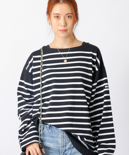 MONT KEMMEL(モンケメル)の「【MONT KEMMEL/モン ケメル】バスクシャツ / ボーダーロングスリーブT / ユニセックス(Tシャツ/カットソー・レディース・ブルー/ホワイト/ブラック・フリー)」の16枚目の写真