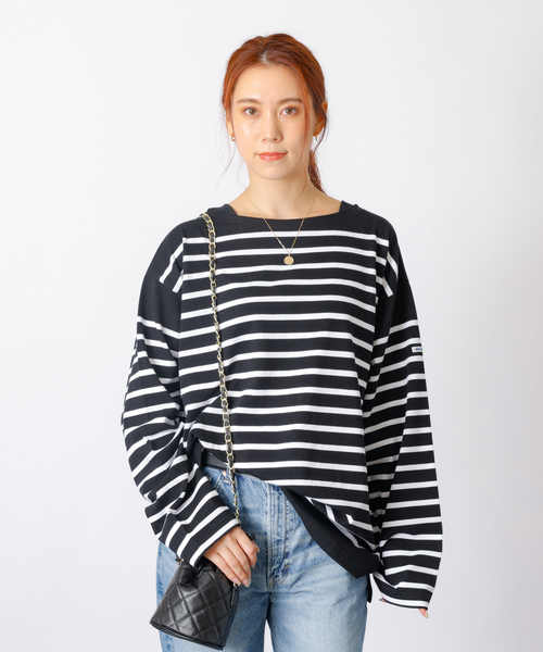 MONT KEMMEL(モンケメル)の「【MONT KEMMEL/モン ケメル】バスクシャツ / ボーダーロングスリーブT / ユニセックス(Tシャツ/カットソー・レディース・ブルー/ホワイト/ブラック・フリー)」の17枚目の写真