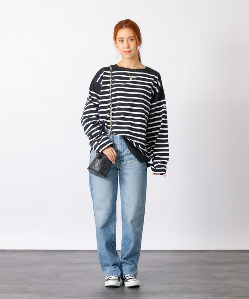 MONT KEMMEL(モンケメル)の「【MONT KEMMEL/モン ケメル】バスクシャツ / ボーダーロングスリーブT / ユニセックス(Tシャツ/カットソー・レディース・ブルー/ホワイト/ブラック・フリー)」の20枚目の写真