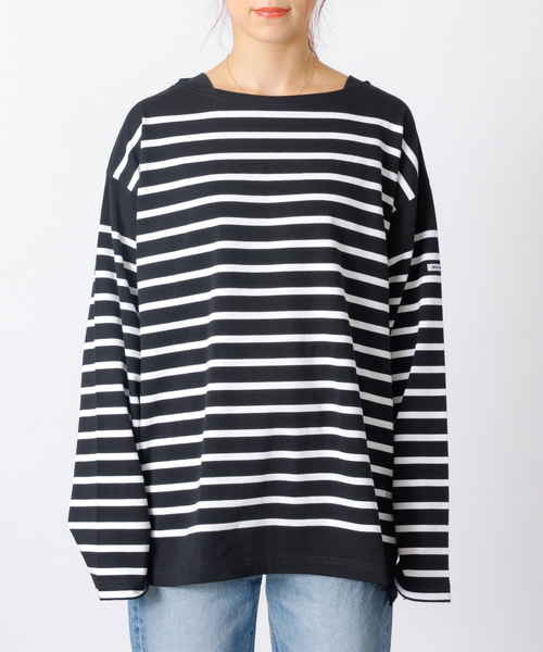 MONT KEMMEL(モンケメル)の「【MONT KEMMEL/モン ケメル】バスクシャツ / ボーダーロングスリーブT / ユニセックス(Tシャツ/カットソー・レディース・ブルー/ホワイト/ブラック・フリー)」の21枚目の写真