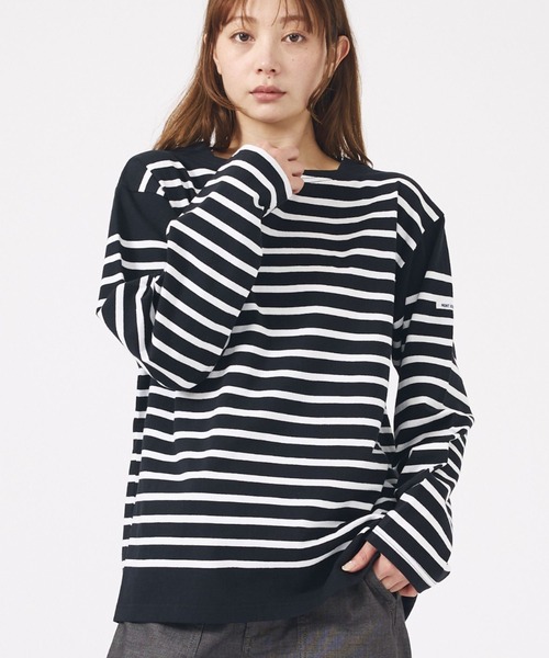 MONT KEMMEL(モンケメル)の「【MONT KEMMEL/モン ケメル】バスクシャツ / ボーダーロングスリーブT / ユニセックス(Tシャツ/カットソー・レディース・ブルー/ホワイト/ブラック・フリー)」の2枚目の写真