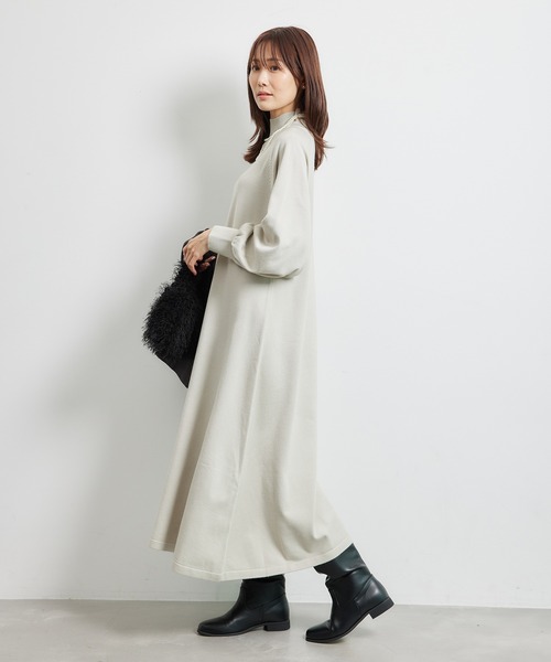 ROPE' PICNIC(ロペピクニック)の「ハイネックニットワンピース/アンチピリング(ワンピース・レディース・ブラック/キナリ/ライトグレー・38)」の22枚目の写真