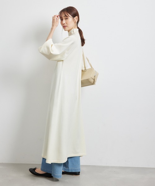 ROPE' PICNIC(ロペピクニック)の「ハイネックニットワンピース/アンチピリング(ワンピース・レディース・ブラック/キナリ/ライトグレー・38)」の18枚目の写真