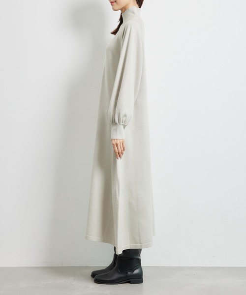ROPE' PICNIC(ロペピクニック)の「ハイネックニットワンピース/アンチピリング(ワンピース・レディース・ブラック/キナリ/ライトグレー・38)」の15枚目の写真